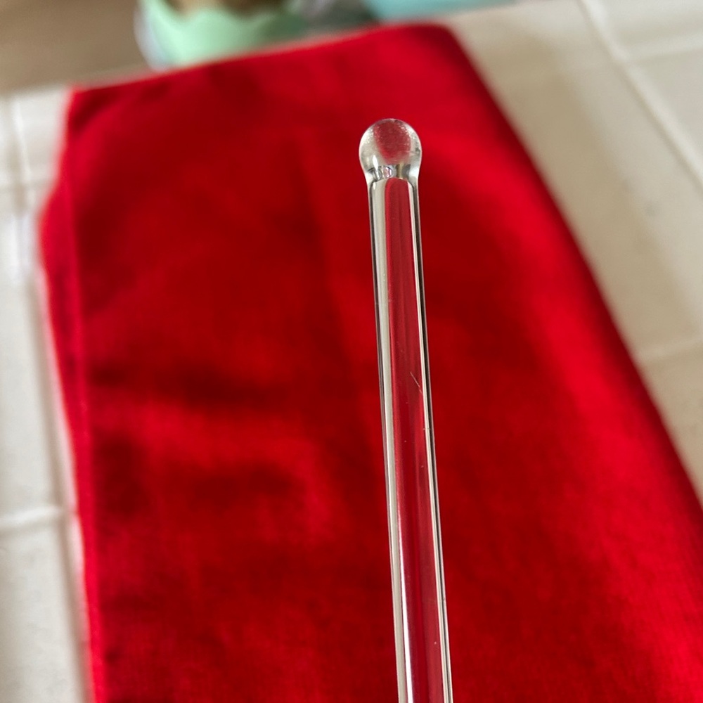 Clear Glass Stirring Rod